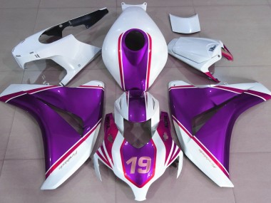 08-11 Violet Brillant & Blanc CBR1000RR Carénage