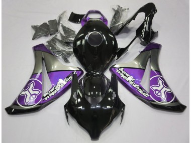 08-11 Violet Sur Noir Personnalisé CBR1000RR Carénage