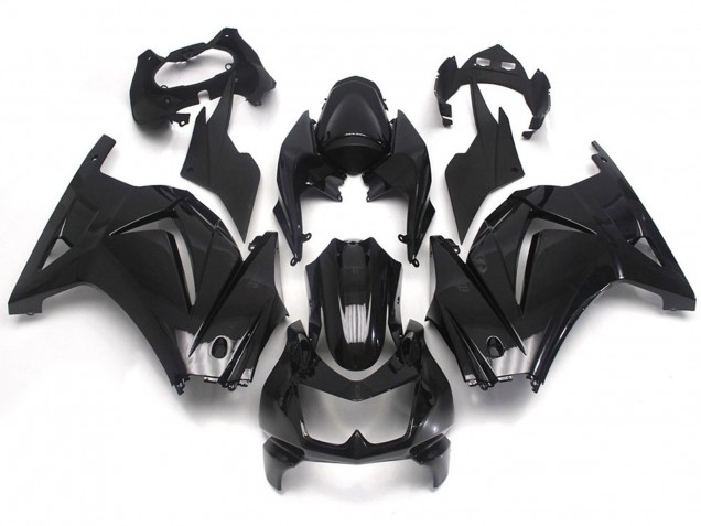 08-12 Noir Brillant Uni Ninja 250 Carénage 08-12 Noir Brillant Uni Ninja 250 Carénage