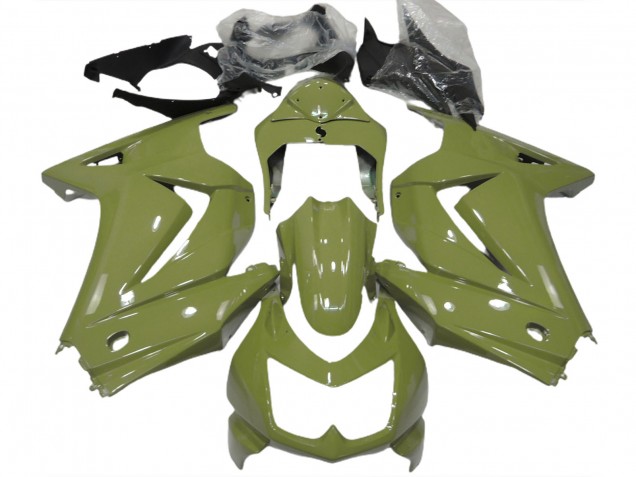 08-12 Olive Brillant Ninja 250 Carénage 08-12 Olive Brillant Ninja 250 Carénage
