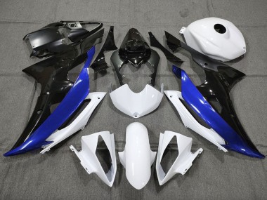 08-16 Personnalisé Bleu Noir & Blanc R6 Carénage