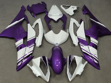 08-16 Style Blanc Brillant & Violet OEM R6 Carénage