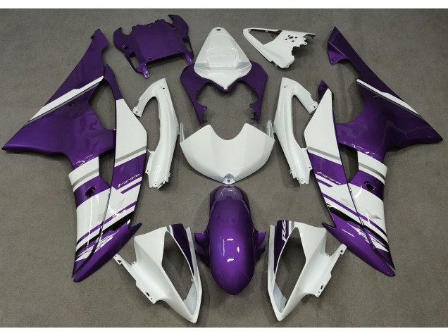 08-16 Style Blanc Brillant & Violet OEM R6 Carénage 08-16 Style Blanc Brillant & Violet OEM R6 Carénage