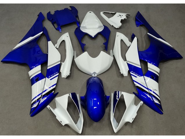 08-16 Style Personnalisé OEM Bleu & Blanc R6 Carénage