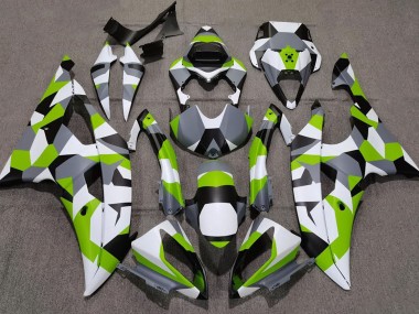 08-16 Vert Clair Camo Uni R6 Carénage