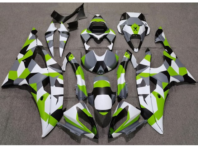 08-16 Vert Clair Camo Uni R6 Carénage