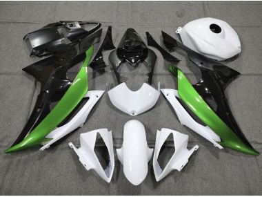 08-16 Vert Personnalisé Noir & Blanc R6 Carénage