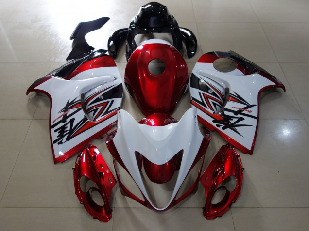 08-20 Design Rouge Brillant & Blanc GSXR 1300 Carénage 08-20 Design Rouge Brillant & Blanc GSXR 1300 Carénage
