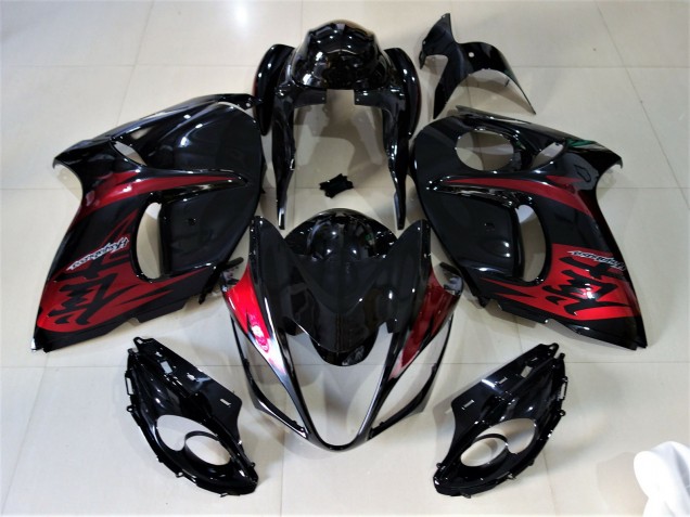 08-20 Noir Brillant & Rouge Bonbon GSXR 1300 Carénage 08-20 Noir Brillant & Rouge Bonbon GSXR 1300 Carénage