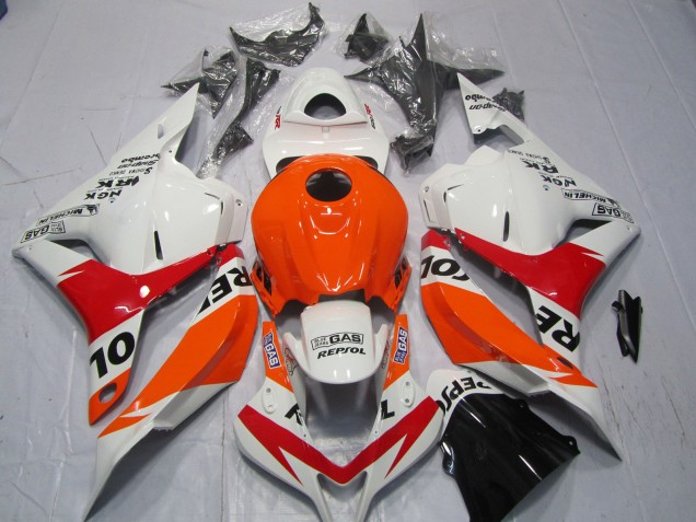 09-12 Blanc & Rouge Repsol CBR600RR Carénage