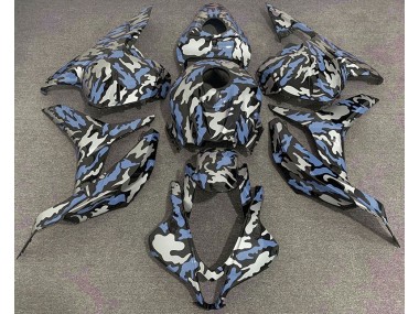 09-12 Bleu & Argent Camo CBR600RR Carénage