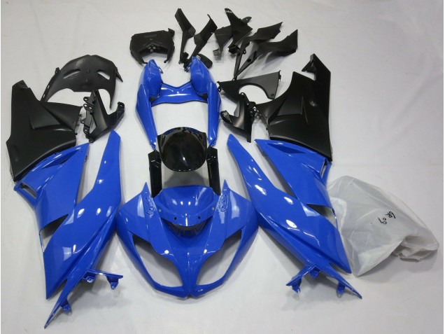 09-12 Bleu Brillant & Noir ZX6R Carénage 09-12 Bleu Brillant & Noir ZX6R Carénage