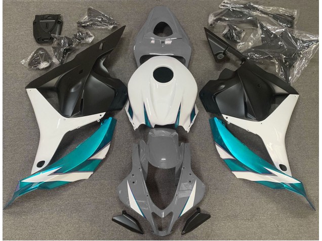 09-12 Gris Brillant Blanc & Bleu Clair CBR600RR Carénage