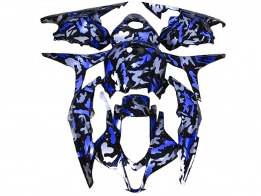09-12 Neige Bleu Foncé Camo CBR600RR Carénage