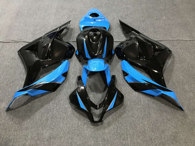 09-12 Noir Brillant & Bleu Ciel CBR600RR Carénage 09-12 Noir Brillant & Bleu Ciel CBR600RR Carénage