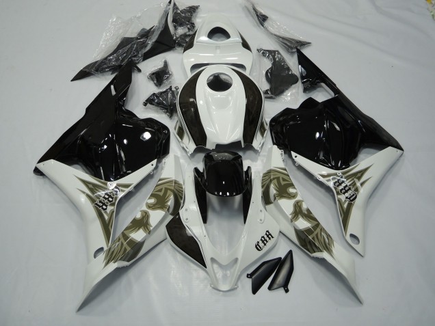 09-12 Or Noir & Blanc CBR600RR Carénage