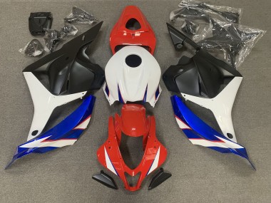 09-12 Rouge Brillant Bleu & Blanc CBR600RR Carénage