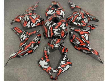 09-12 Rouge Gris Camouflage CBR600RR Carénage