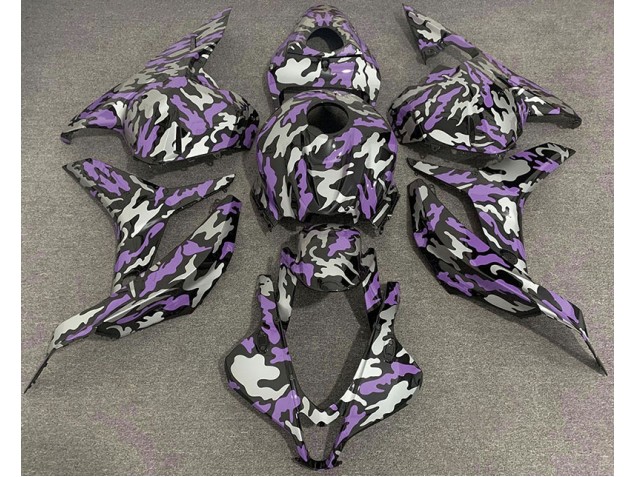 09-12 Violet & Argent Camo CBR600RR Carénage