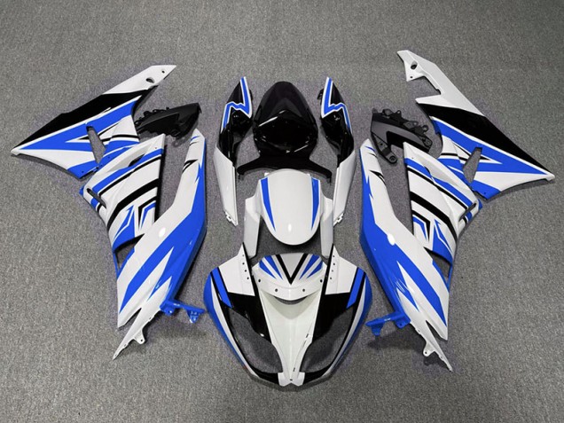 09-12 Zag Bleu Blanc & Noir ZX6R Carénage