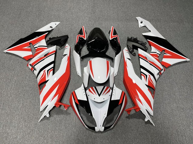 09-12 Zag Rouge Blanc & Noir ZX6R Carénage