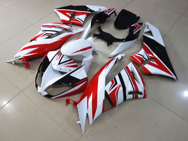 09-12 Zagg Rouge Blanc ZX6R Carénage 09-12 Zagg Rouge Blanc ZX6R Carénage