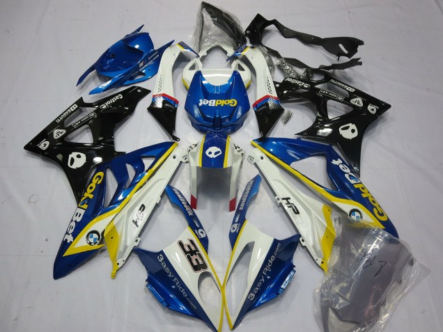 09-14 Alien Bleu & Blanc S1000RR Carénage 09-14 Alien Bleu & Blanc S1000RR Carénage