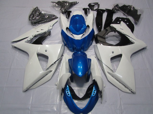 09-16 Blanc & Bleu GSXR 1000 Carénage 09-16 Blanc & Bleu GSXR 1000 Carénage