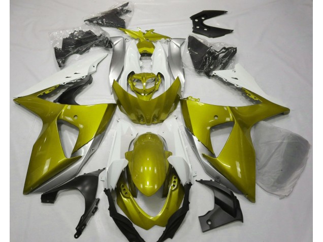 09-16 Jaune Brillant & Blanc GSXR 1000 Carénage 09-16 Jaune Brillant & Blanc GSXR 1000 Carénage