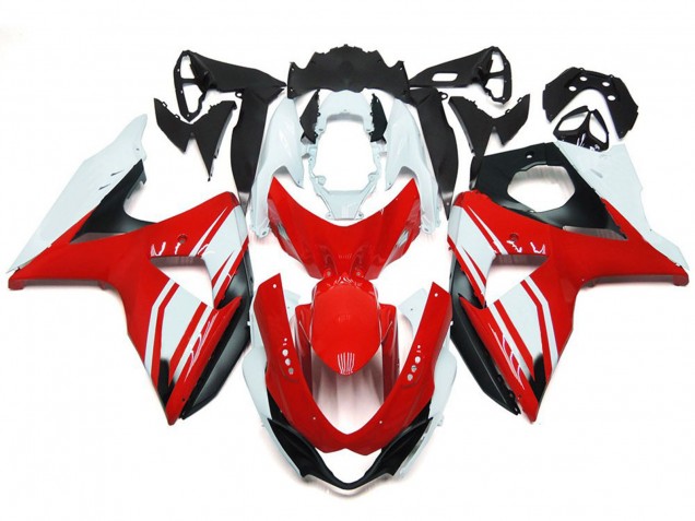 09-16 Rouge Brillant Avec Style Noir GSXR 1000 Carénage