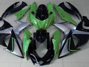 09-16 Vert Argent & Noir GSXR 1000 Carénage