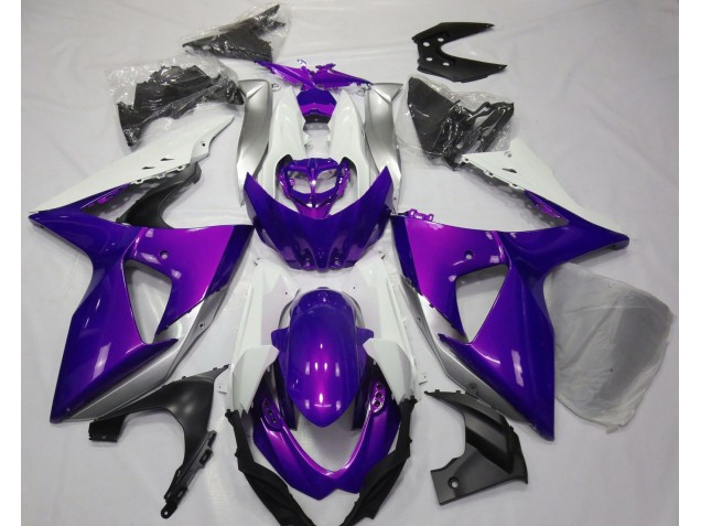 09-16 Violet Brillant & Blanc GSXR 1000 Carénage