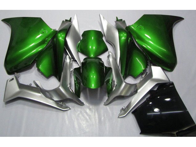 10-13 Vert Foncé & Argent VFR1200 Carénage