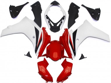 11-12 Brillant Rouge & Blanc CBR600F Carénage