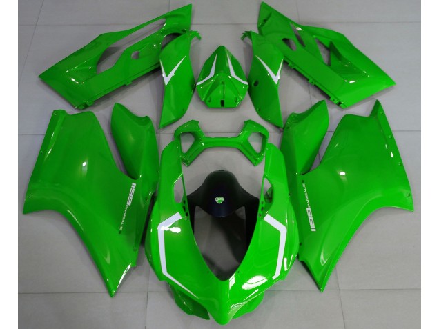 11-14 Vert Brillant & Blanc Ducati 1199 Carénage