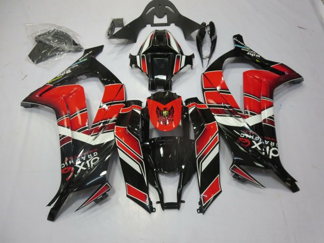 11-15 Rouge Noir Spécial ZX10R Carénage