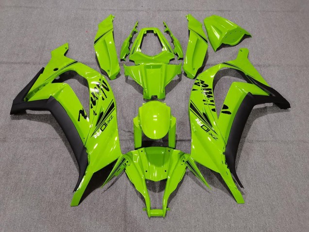 11-15 Vert Brillant & Noir ZX10R Carénage 11-15 Vert Brillant & Noir ZX10R Carénage