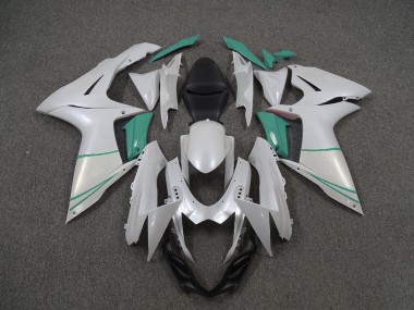 11-24 Blanc Nacré & Bleu T GSXR 600-750 Carénage