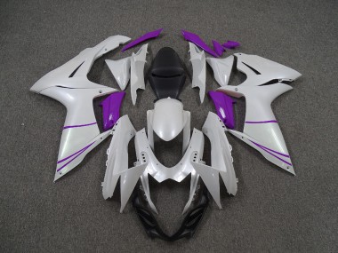 11-24 Blanc Nacré & Violet GSXR 600-750 Carénage