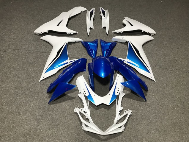 11-24 Bleu Blanc Personnalisé GSXR 600-750 Carénage