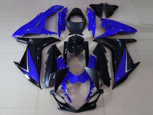 11-24 Bleu Brillant & Noir GSXR 600-750 Carénage 11-24 Bleu Brillant & Noir GSXR 600-750 Carénage