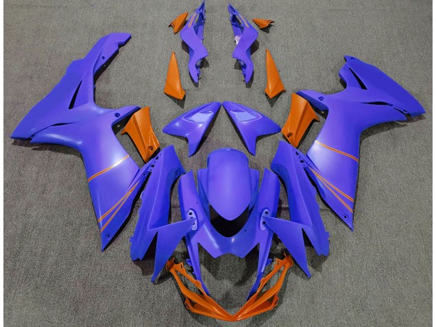 11-24 Bleu Océan Mat & Orange GSXR 600-750 Carénage 11-24 Bleu Océan Mat & Orange GSXR 600-750 Carénage