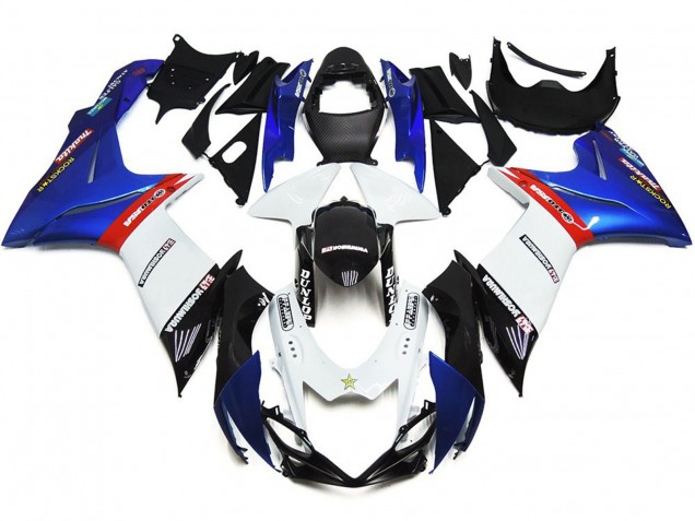 11-24 Logos Personnalisés Avec Bleu & Rouge GSXR 600-750 Carénage
