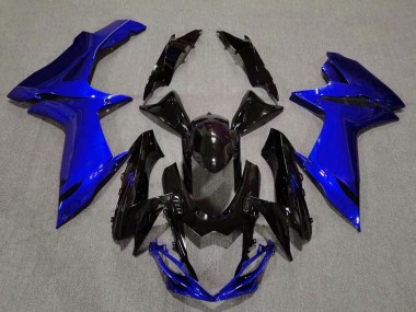 11-24 Noir Brillant & Bleu Aqua GSXR 600-750 Carénage