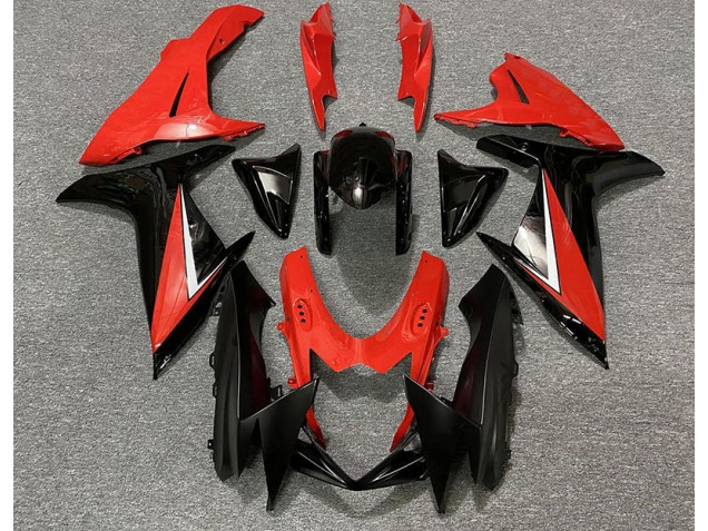 11-24 Rouge Brillant & Noir GSXR 600-750 Carénage