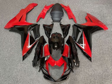 11-24 Rouge Profond & Noir Brillant GSXR 600-750 Carénage