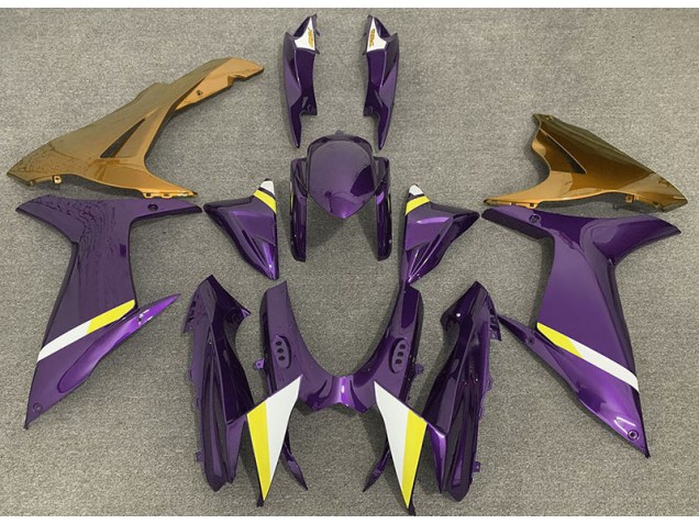 11-24 Violet Brillant & Or GSXR 600-750 Carénage 11-24 Violet Brillant & Or GSXR 600-750 Carénage