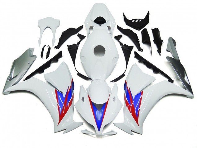12-16 Blanc Brillant & Argent CBR1000RR Carénage