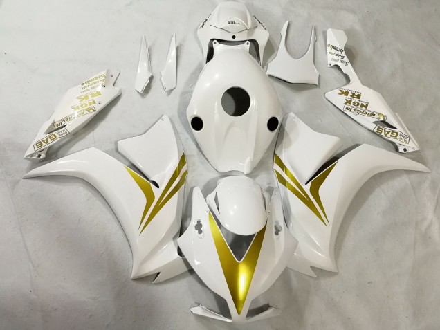 12-16 Blanc & Or CBR1000RR Carénage 12-16 Blanc & Or CBR1000RR Carénage