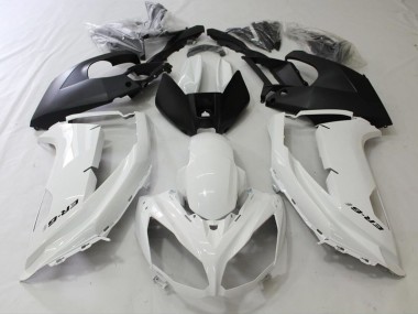 12-16 Noir & Blanc Ninja 650R Carénage